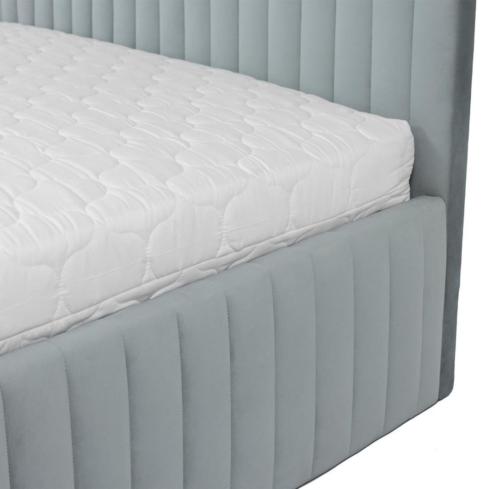 Voir la diapositive 5 : BEST MOBILIER Stuart - lit coffre - 180x200 cm - sommier inclus - en velours