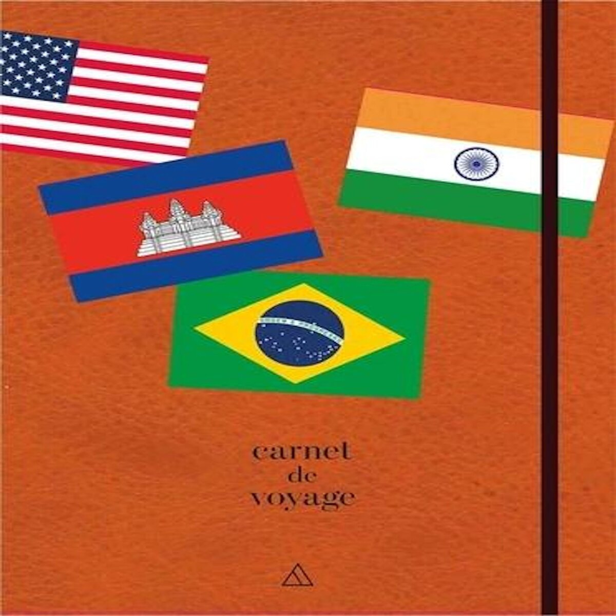 CARNET DE VOYAGE. AVEC 32 DRAPEAUX AUTOCOLLANTS !, Layrolles Jérôme