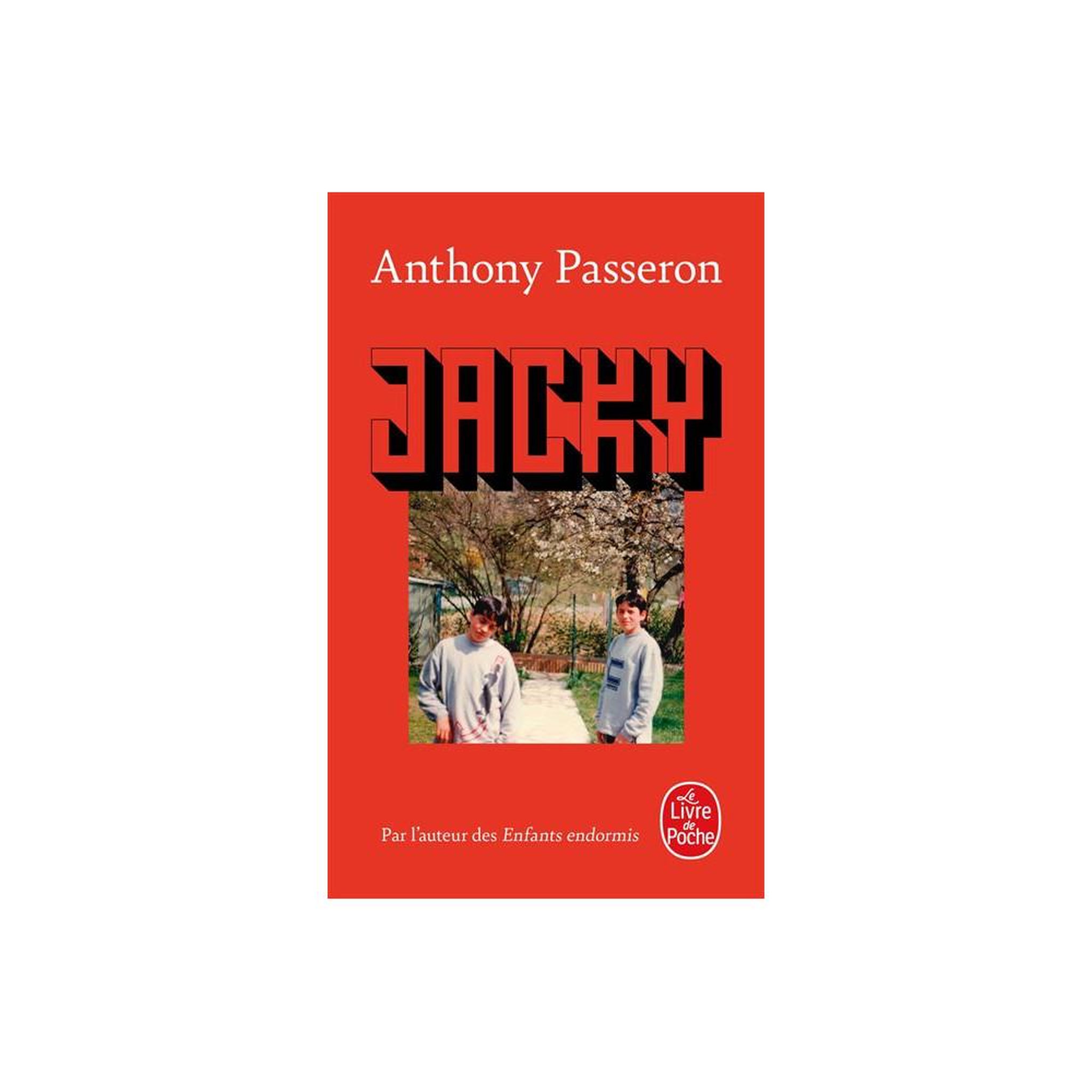Jacky, roman broché en français d'anthony passeron, édition livre de poche, 192 pages, couverture rouge