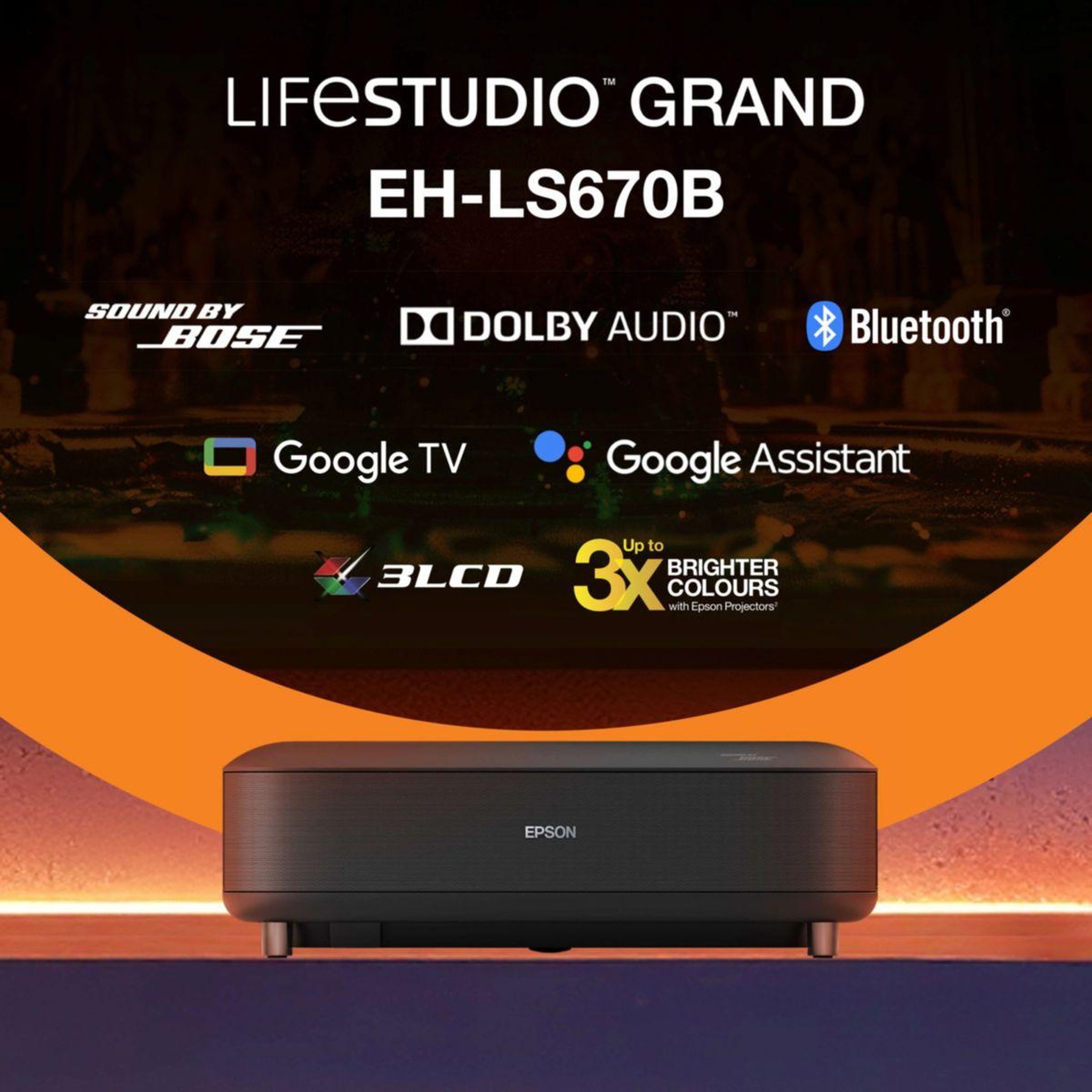 Voir la diapositive 3 : Epson Vidéoprojecteur home cinéma eh-ls670b 2025 4k pro uhd, google tv