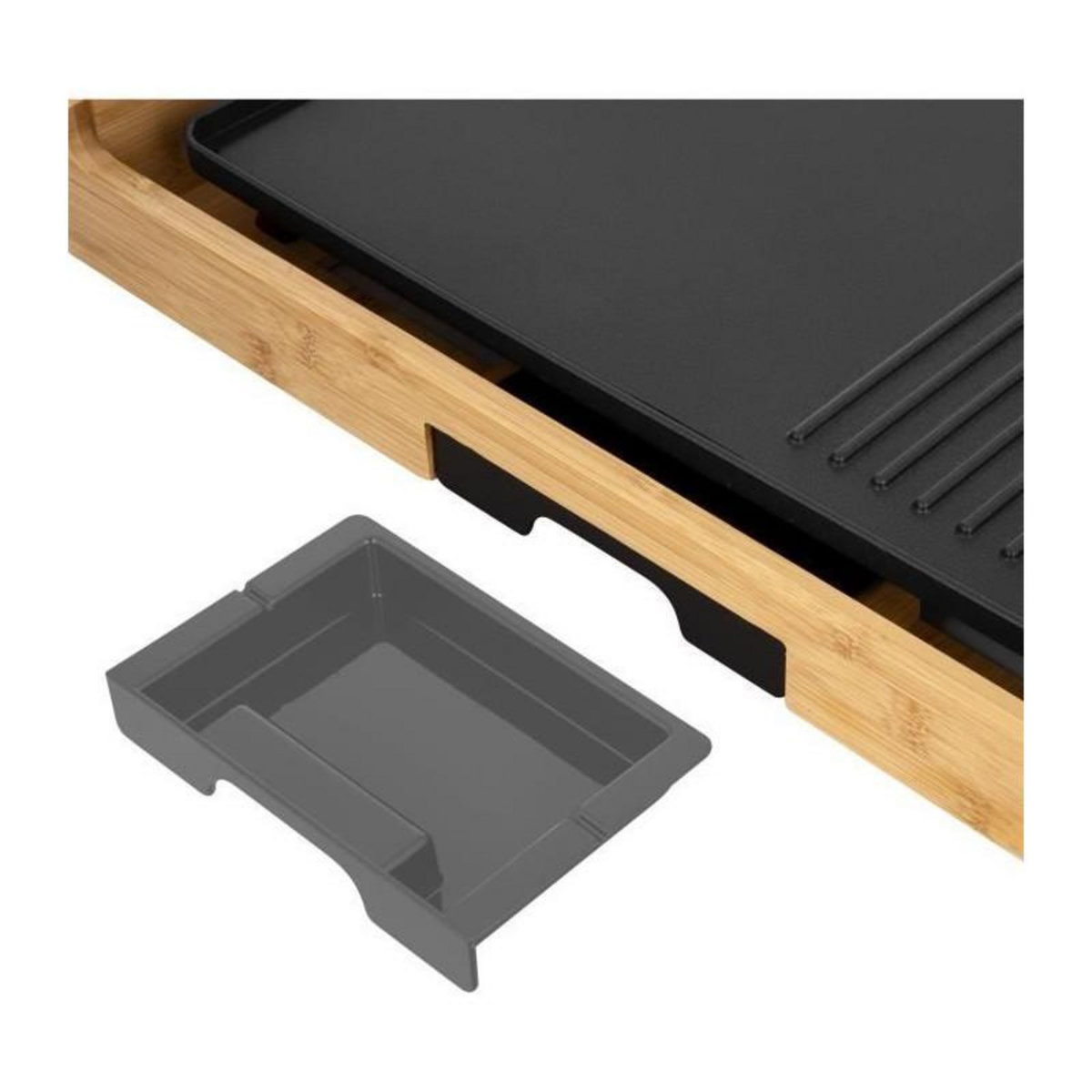 SENCO Grill électrique - SENCOR - SBG 206BK - 1800 W - Noir / Bambour