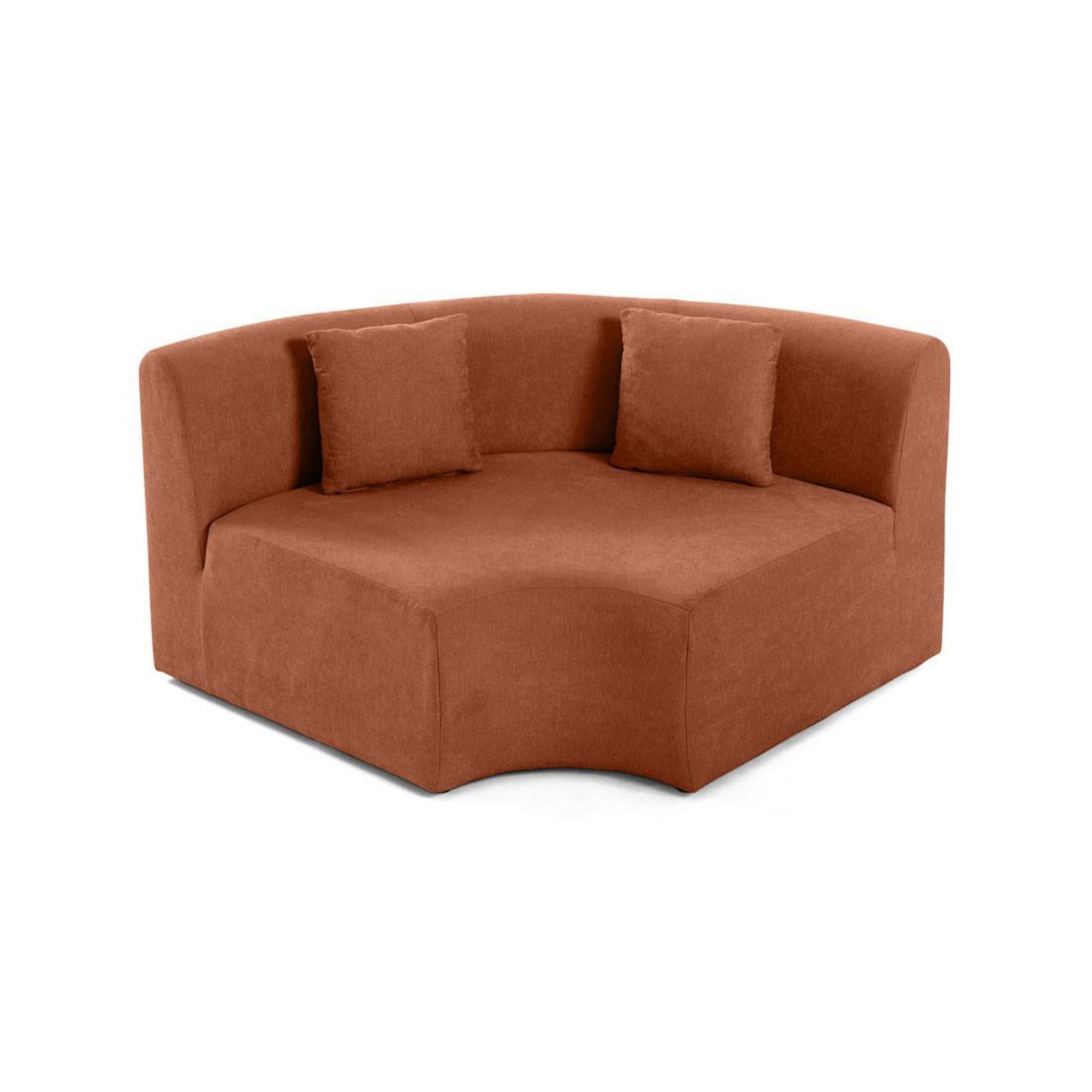 LISA DESIGN Ikare - module d'assise d'angle réversible - en tissu