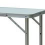 Voir la diapositive 6 : OUTSUNNY Table pliante table de camping table de jardin hauteur réglable aluminium MDF blanc