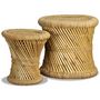 Voir la diapositive 4 : VIDAXL Tabourets lot de 2 Bambou et jute