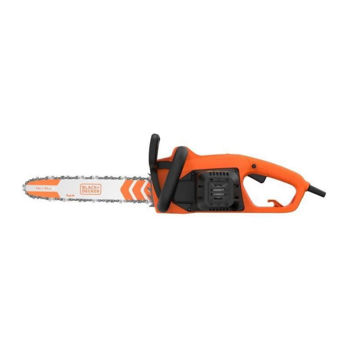 Black et Decker Tronçonneuse Filaire - BLACK+DECKER - BECS1835-QS - 1800 W - 35 cm - Tendeur de chaîne sans outil