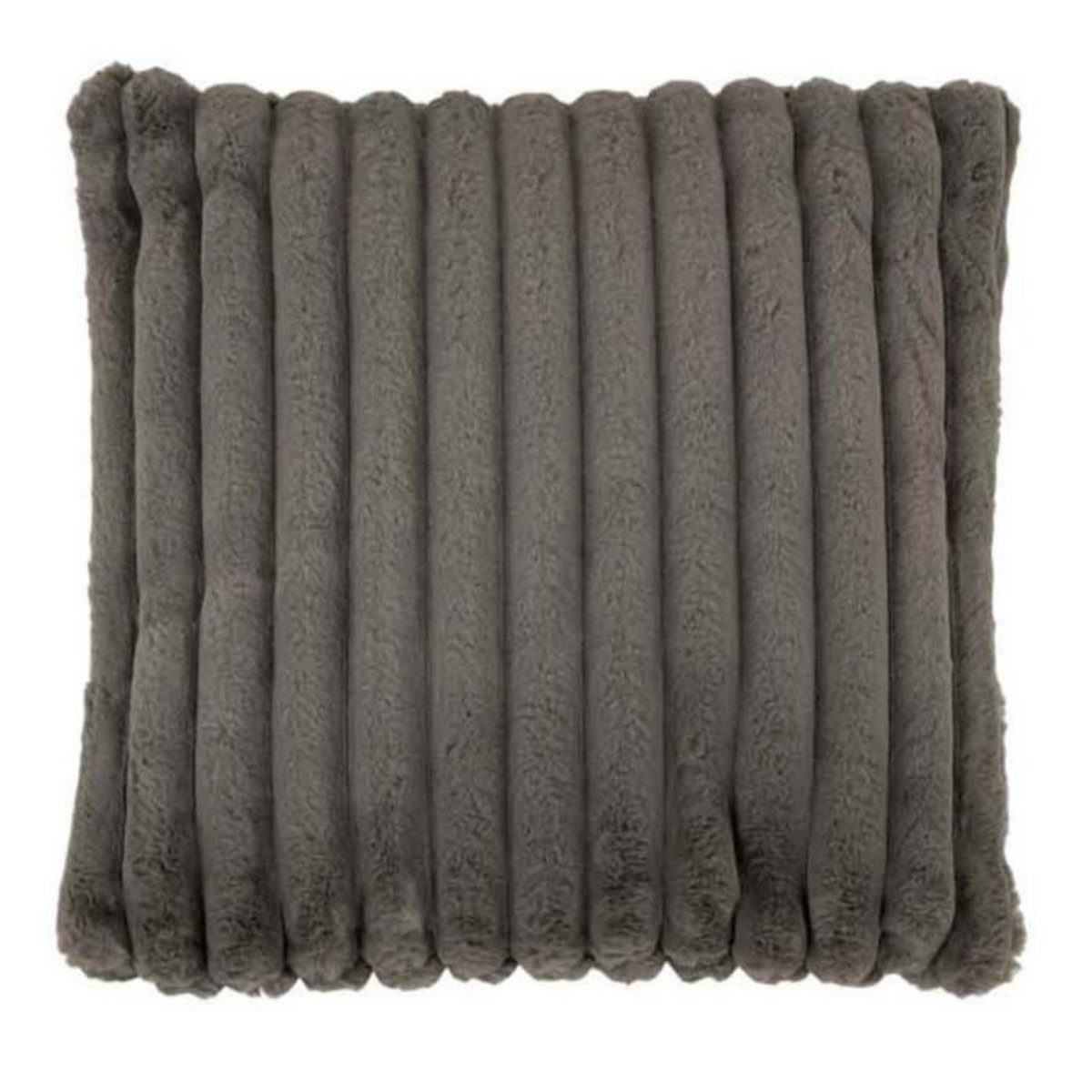 Paris Prix Coussin Déco  Corduroy  45x45cm Gris Foncé