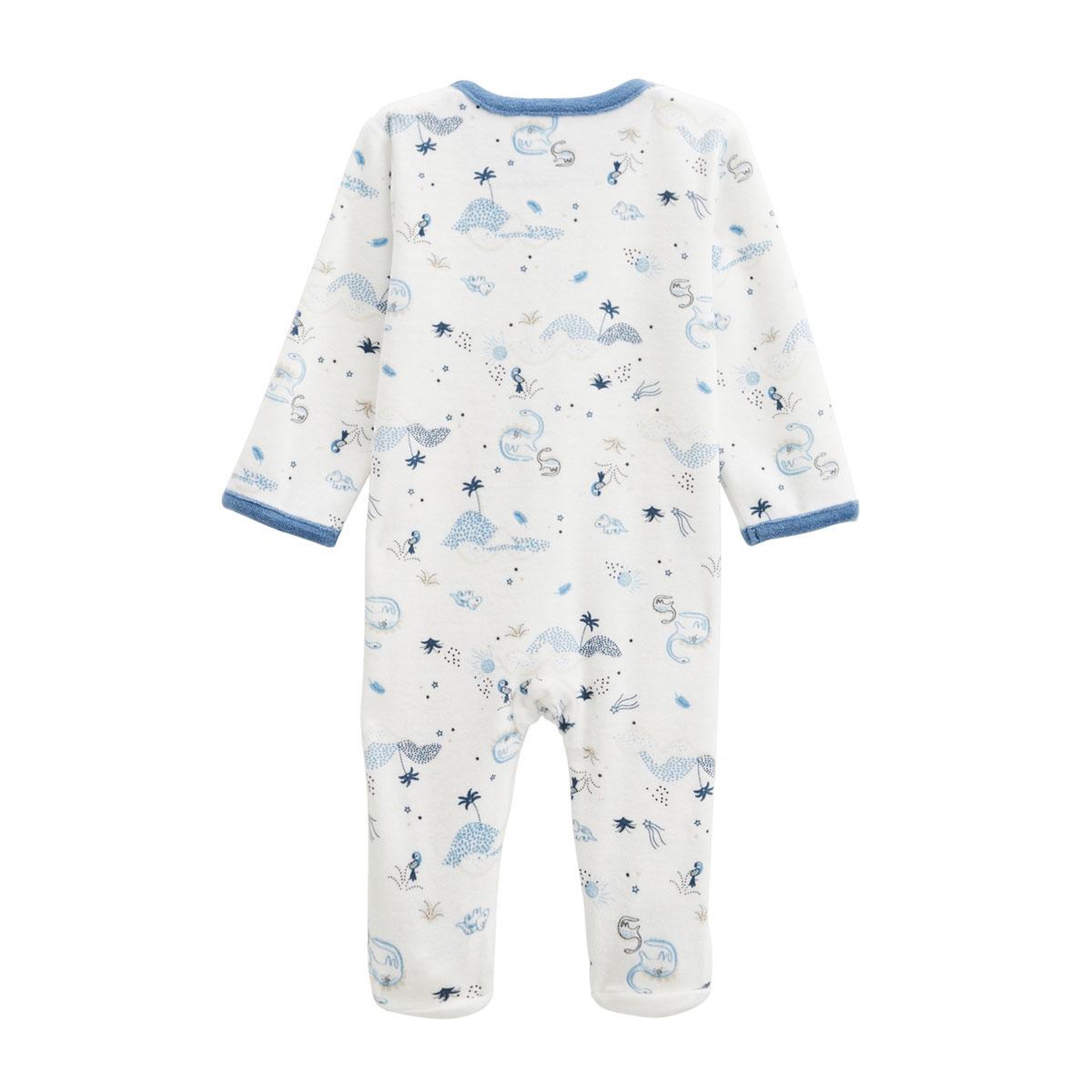 Voir la diapositive 2 : Petit Béguin Pyjama bébé en velours dune valley