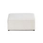 Voir la diapositive 6 : BEST MOBILIER Topaze - pouf - en tissu velours relief