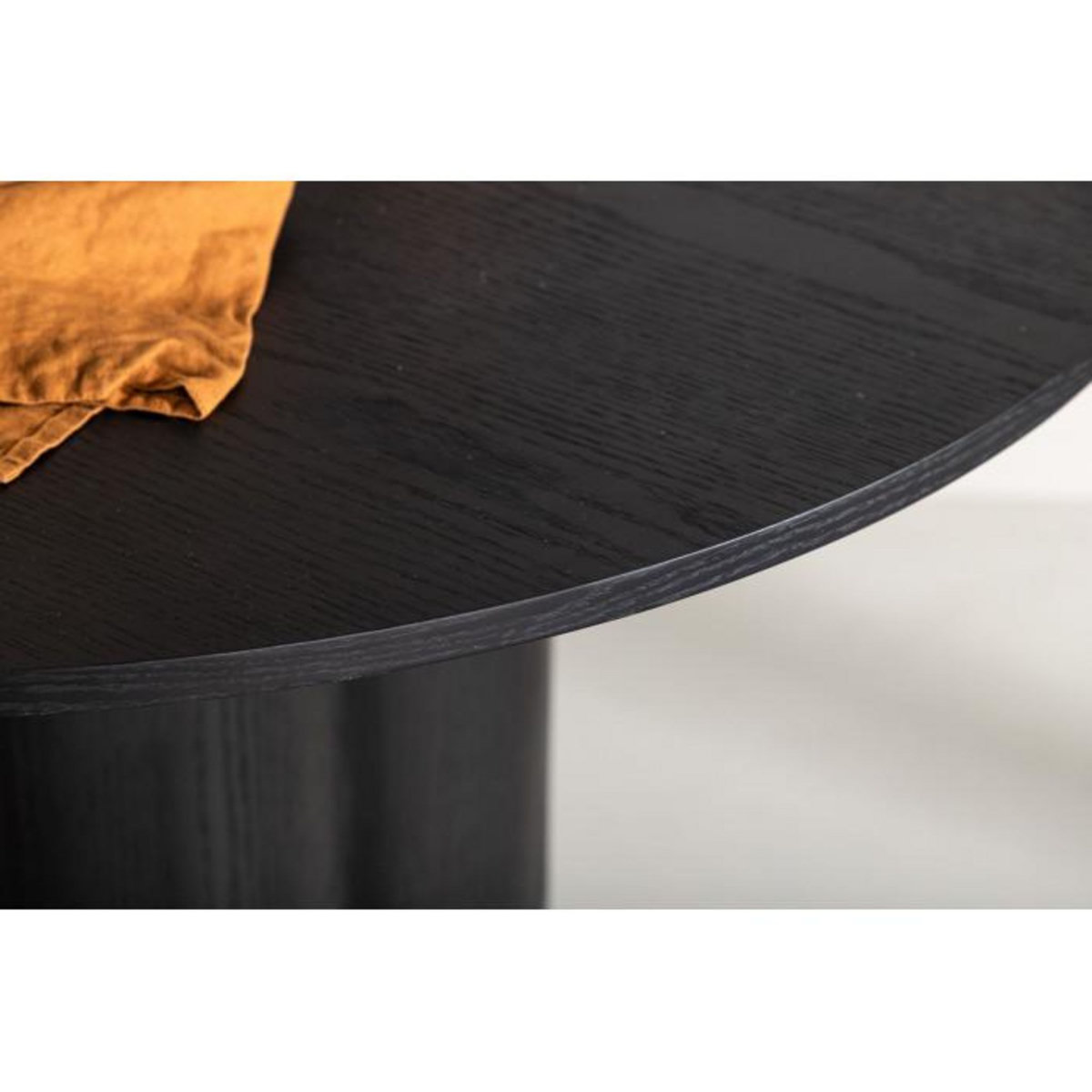 Paris Prix Table à Manger Ronde  Olivia  110cm Noir