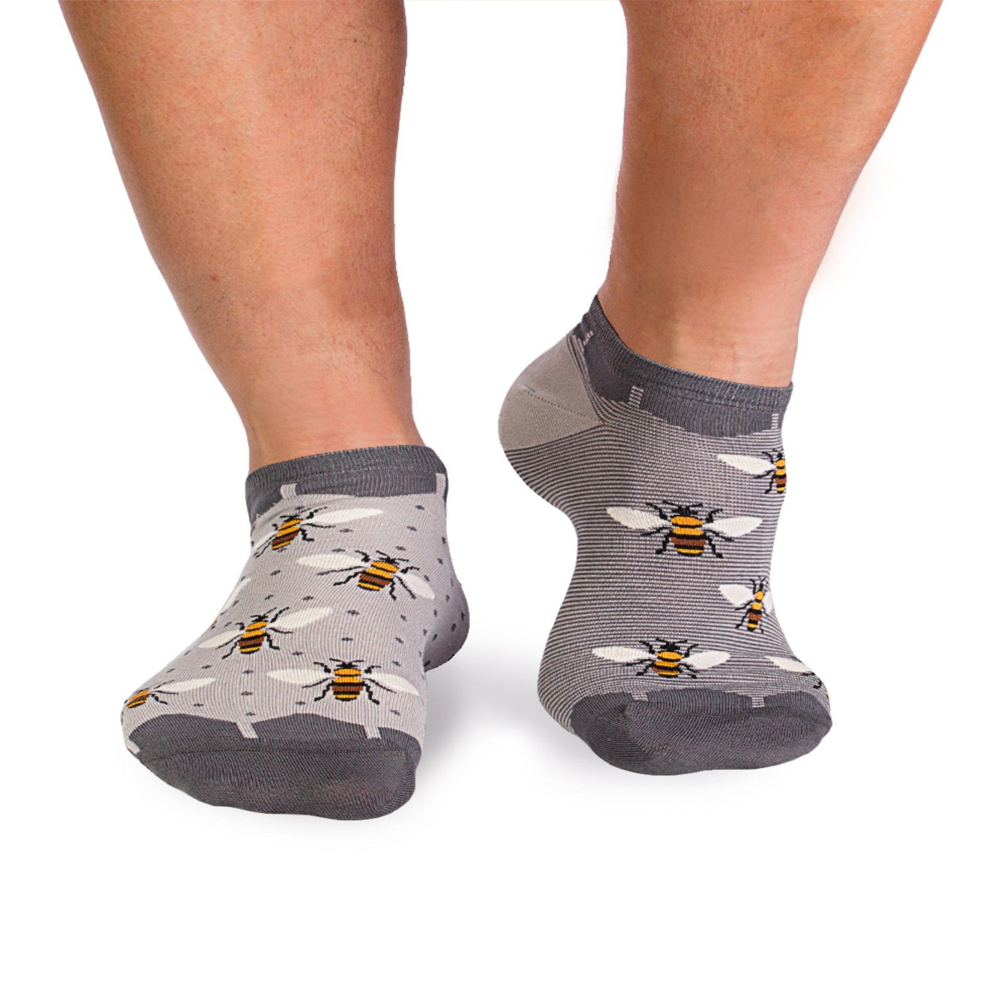 Voir la diapositive 6 : PIRIN HILL Socquettes en bambou abeilles - grises