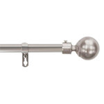 Paris Prix Kit Tringle Déco Extensible  Sphera  120-210cm Chromé