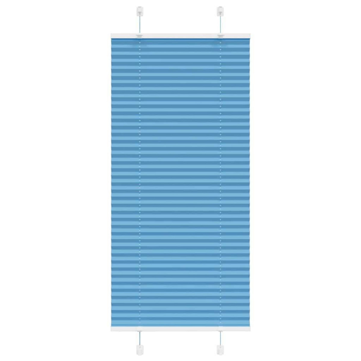 VIDAXL Store plisse bleu 65x150 cm largeur du tissu 64,4 cm polyester