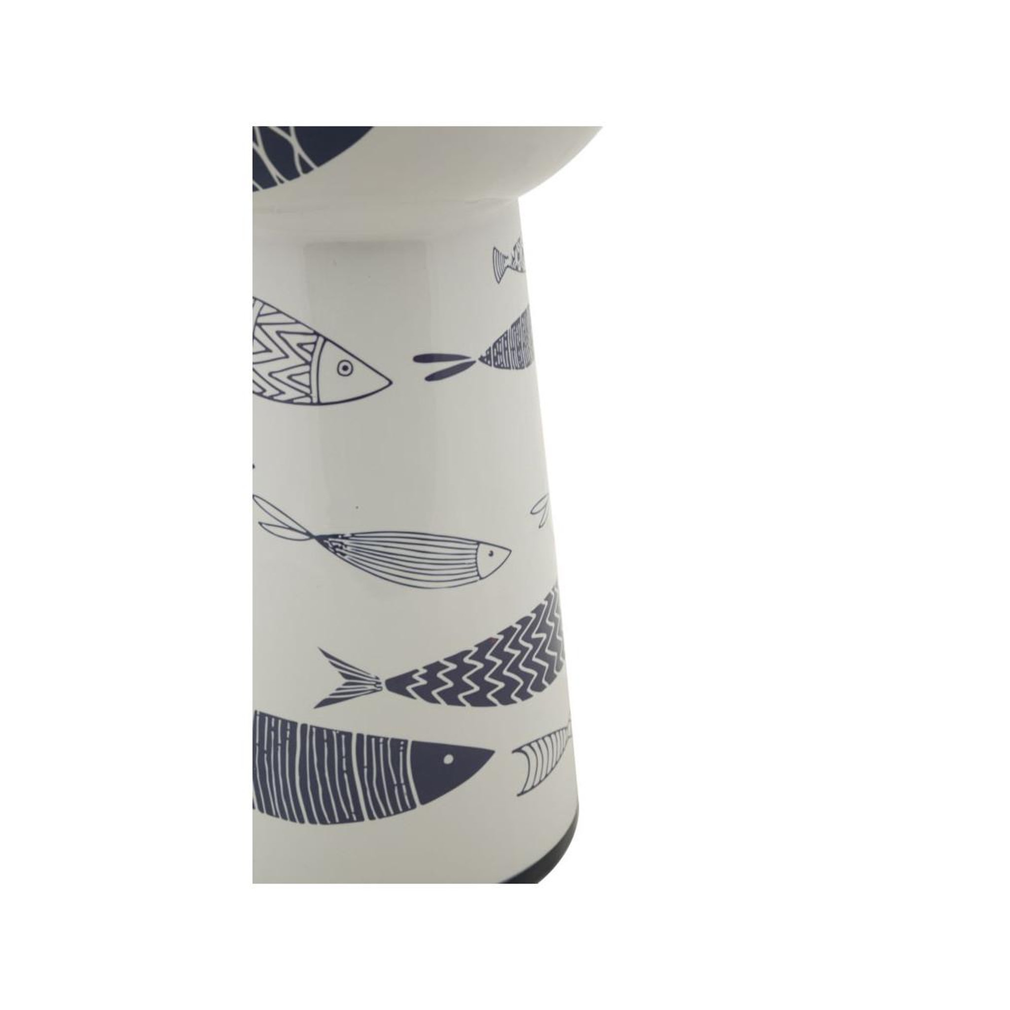 Voir la diapositive 4 : Paris Prix Vase haut en céramique  poissons  38cm multicolore