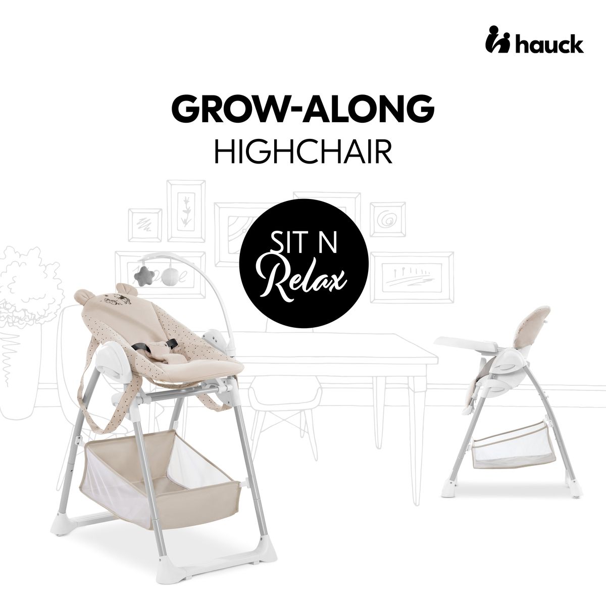 HAUCK Chaise haute Sit N Relax Winnie l'ourson