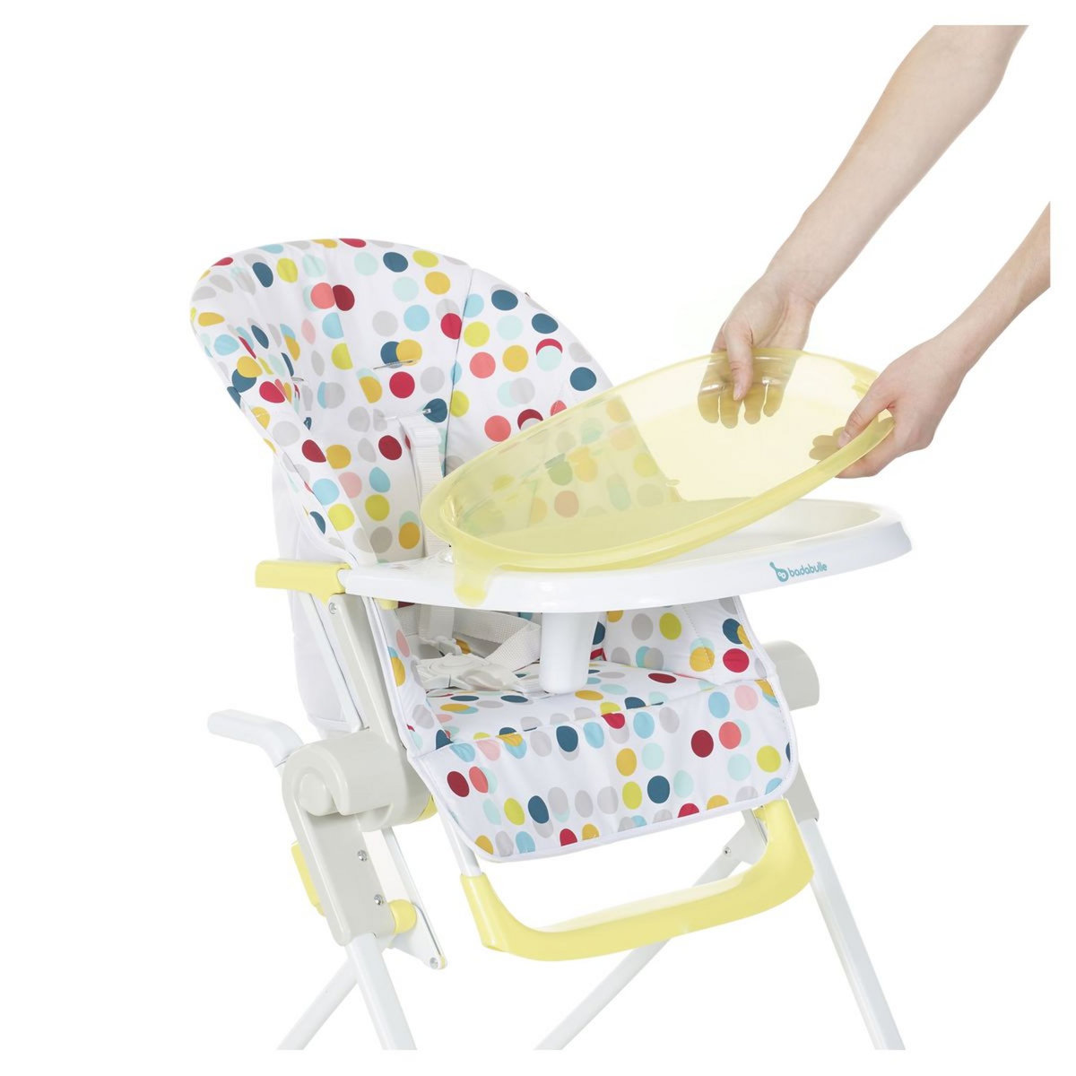 BADABULLE Chaise Haute compacte Jaune