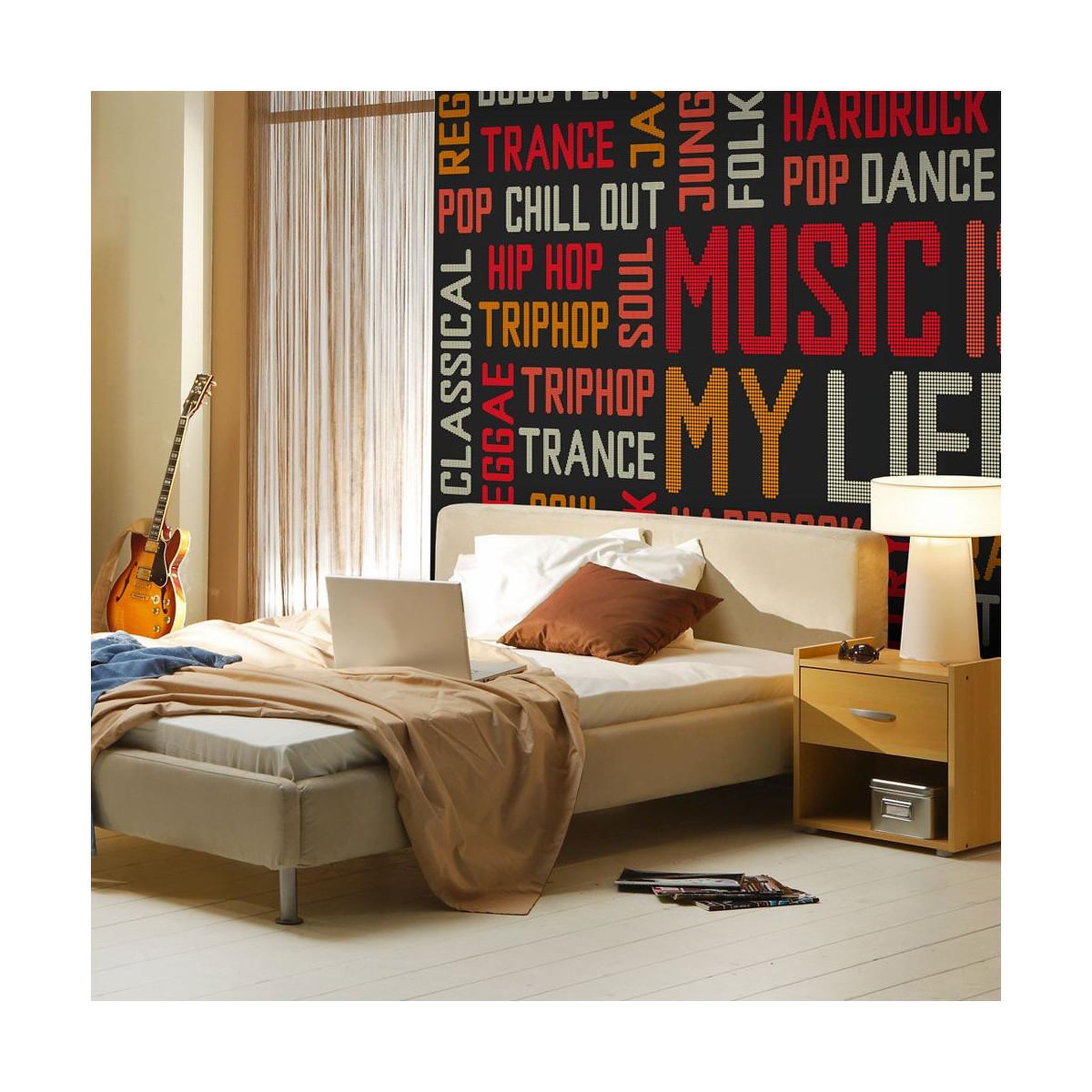 Voir la diapositive 1 : Paris Prix Papier Peint  Music is My Life