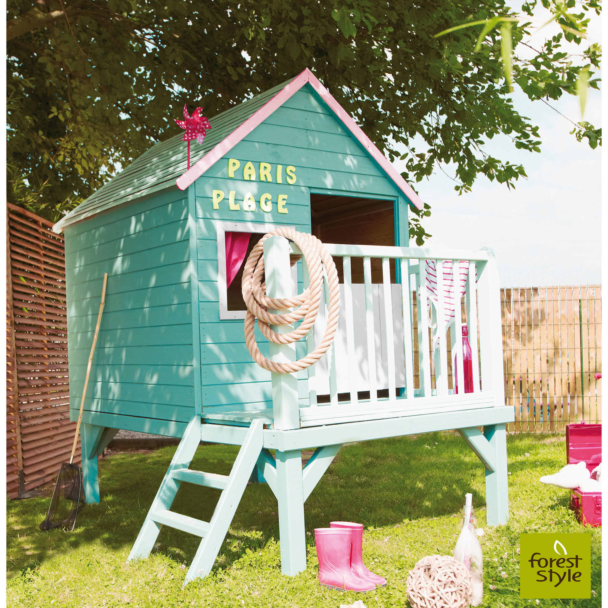 Voir la diapositive 1 : Soulet Cabane de jardin pour enfant - Bois - H2.10m - WINNY