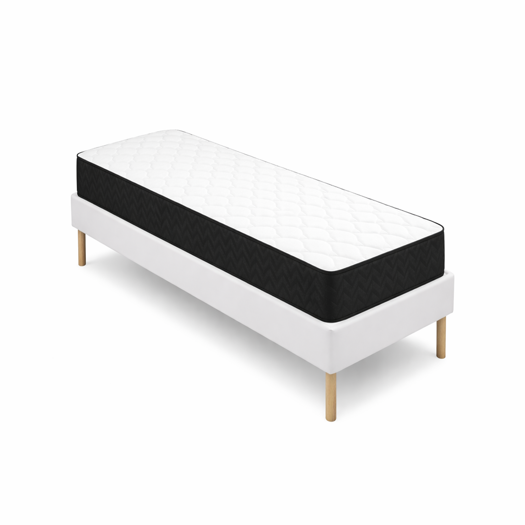 Voir la diapositive 2 : KING OF DREAMS Ensemble Sommier Tapissier et Matelas Latex Accueil Moelleux