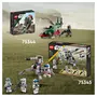 LEGO Star Wars 75345 Pack de Combat des Clone Troopers de la 501ème Légion, Jouet de Construction, 4 Minifigurines, Canon Anti-Véhicule AV-7, Lanceur