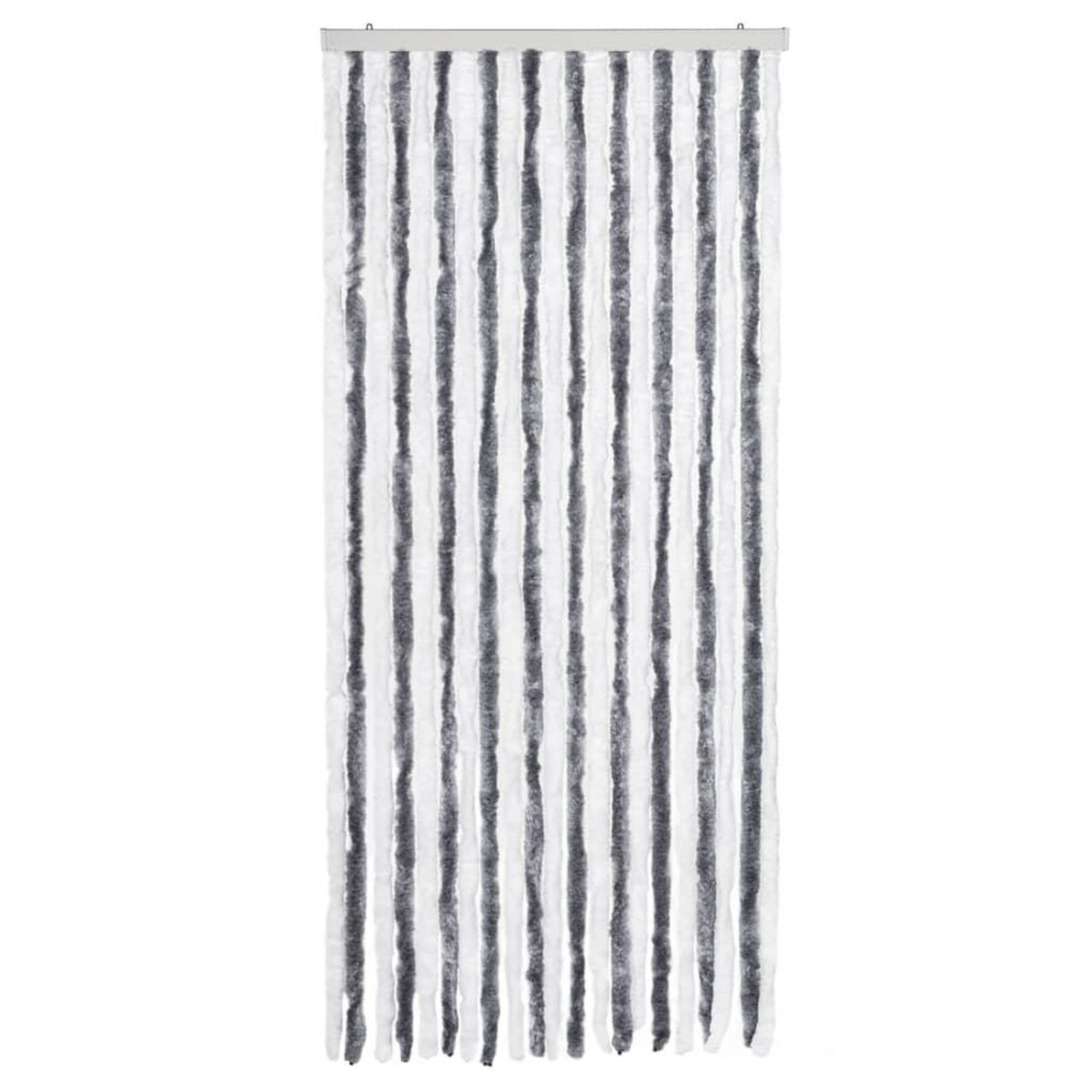VIDAXL Moustiquaire Gris et blanc 90x200 cm Chenille