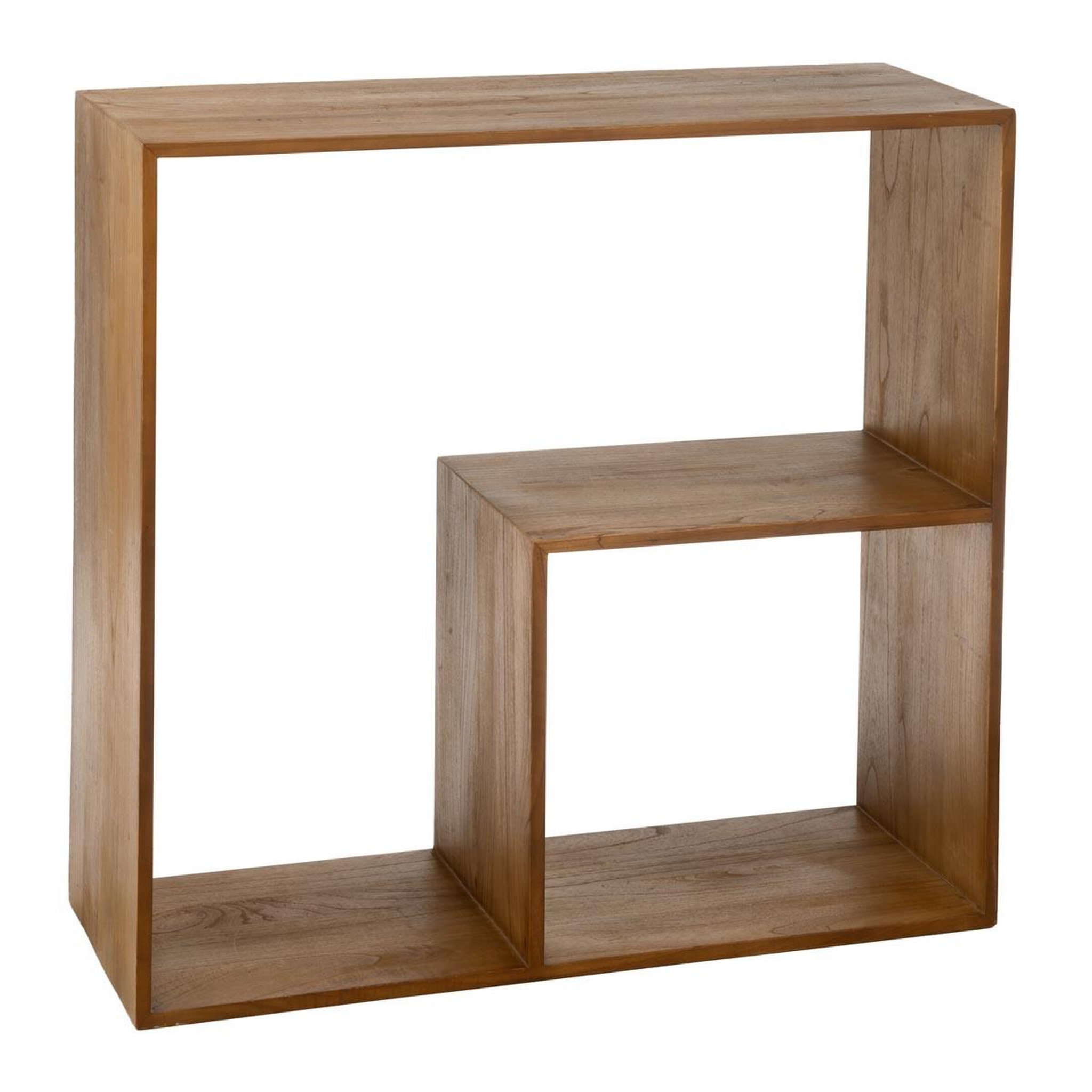 J-LINE Étagère murale en bois  cub  106cm marron