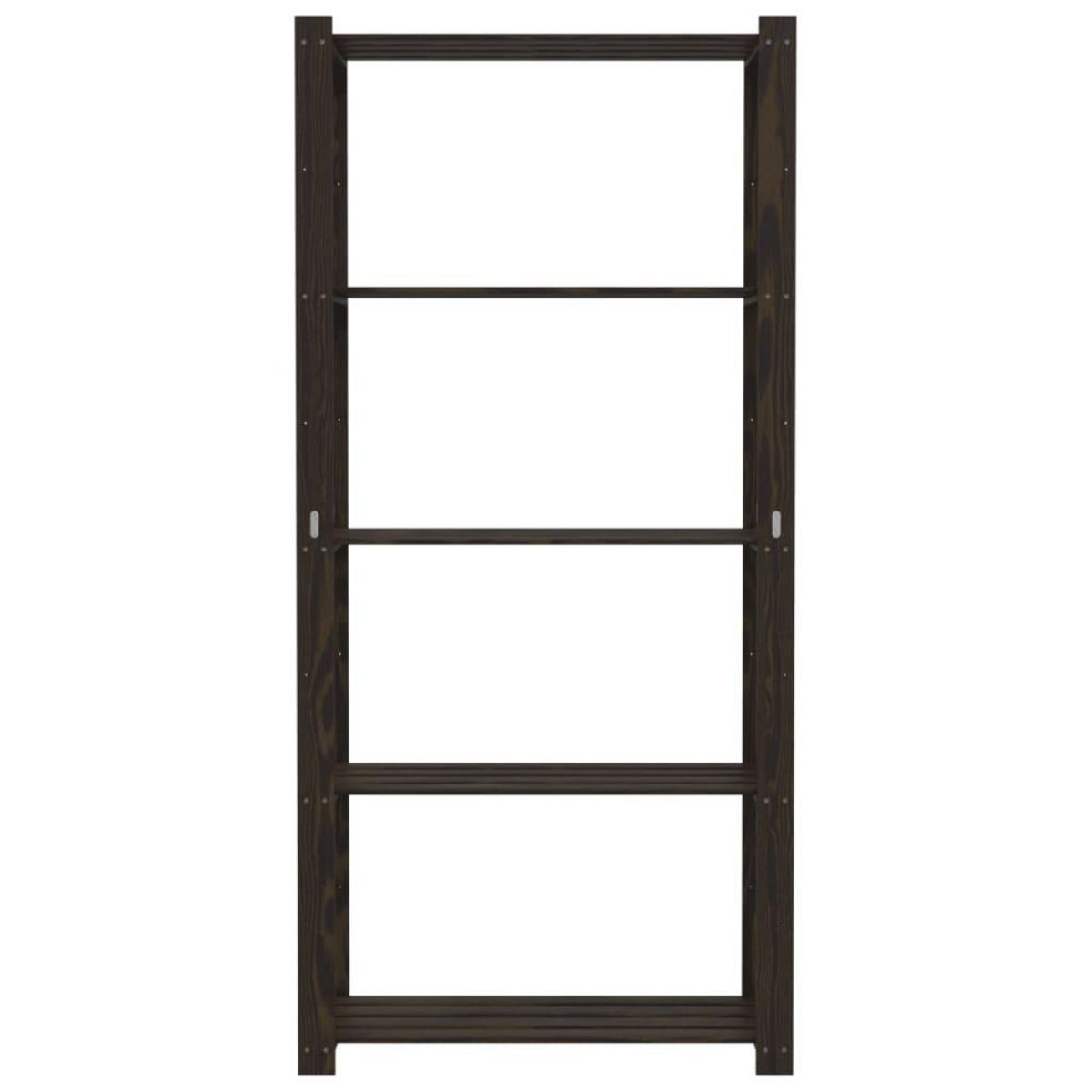 VIDAXL Support de rangement a 5 niveaux noir 80x38x170 cm bois pin