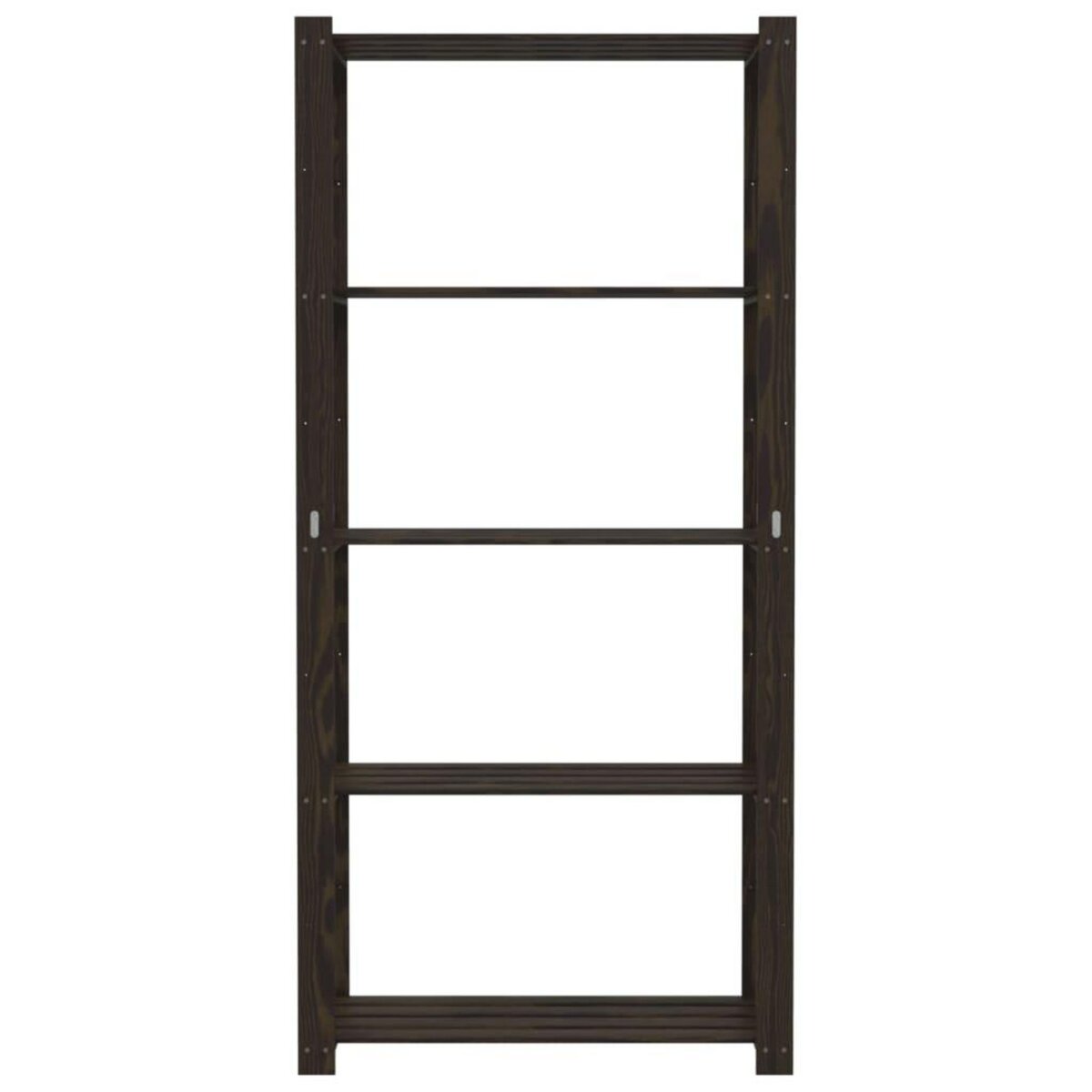 VIDAXL Support de rangement a 5 niveaux noir 80x38x170 cm bois pin