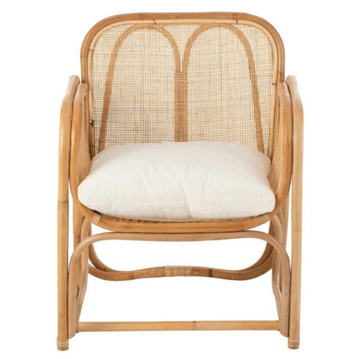 Paris Prix Fauteuil Design en Rotin  Casablanca  65cm Naturel