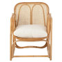 Voir la diapositive 2 : Paris Prix Fauteuil Design en Rotin  Casablanca  65cm Naturel