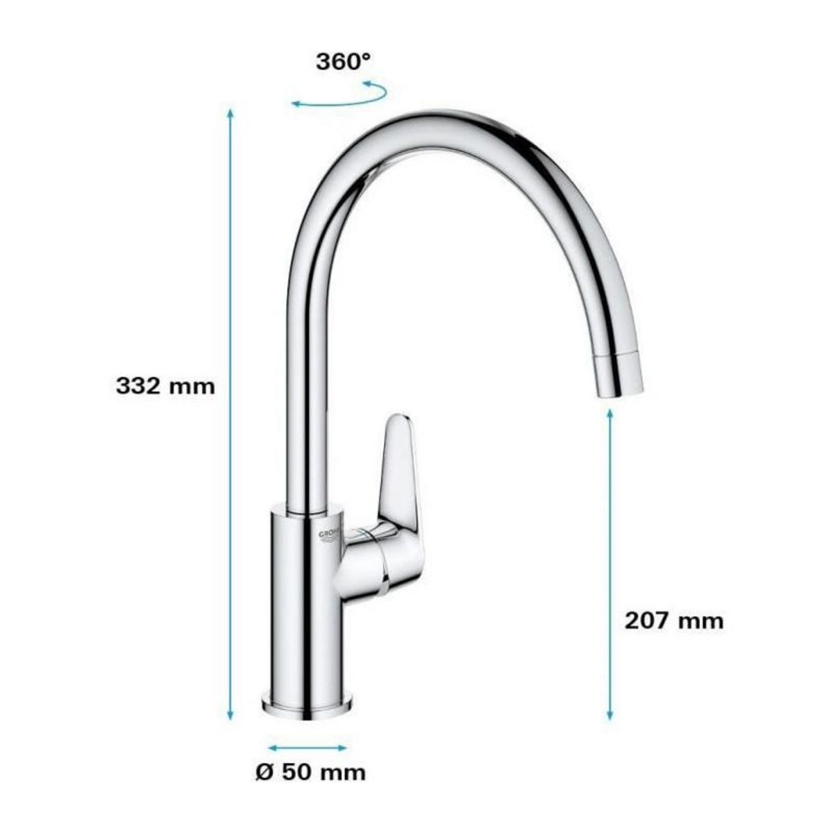 Grohe GROHE - Mitigeur monocommande Evier