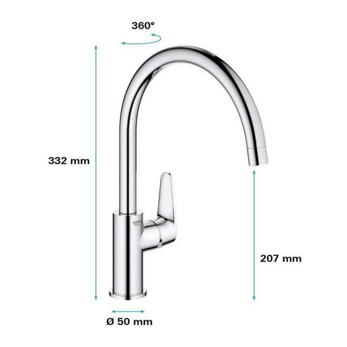 Grohe GROHE - Mitigeur monocommande Evier