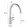 Voir la diapositive 3 : Grohe GROHE - Mitigeur monocommande Evier