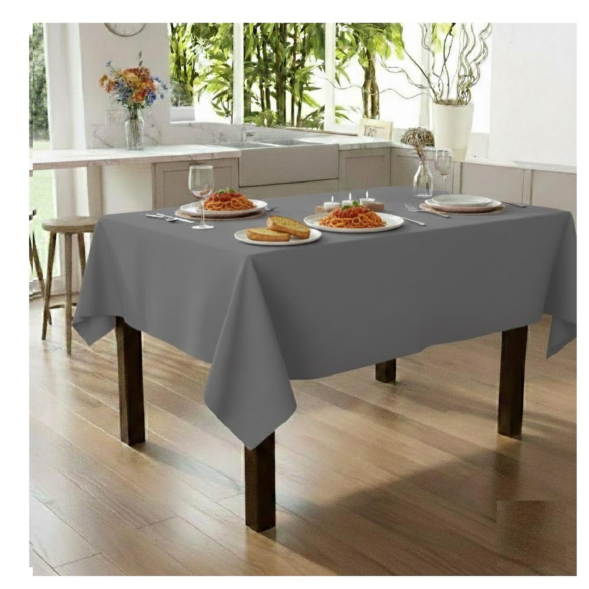 Voir la diapositive 3 : Eden Nappe en polyester finition ourlet nels