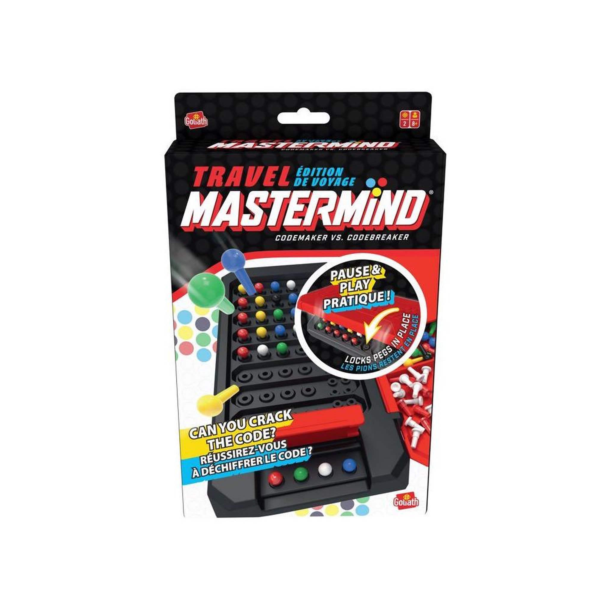 Voir la diapositive 5 : GOLIATH Jeu de logique Mastermind en coffret de voyage compact pour 2 joueurs, étui verrouillable