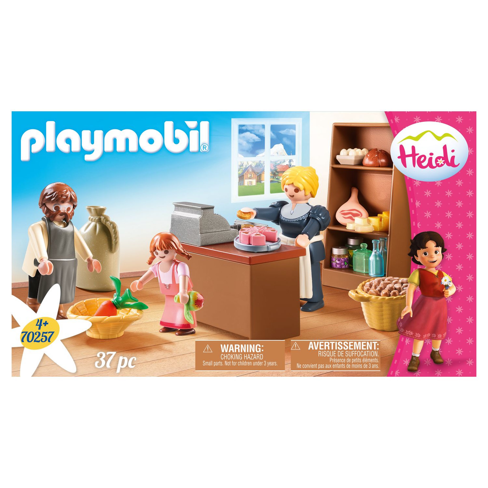 Voir la diapositive 2 : PLAYMOBIL 70257 - Heidi - Epicerie de la famille Keller