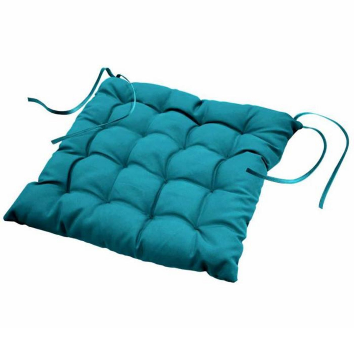 Paris Prix Galette de Chaise Matelassée  Essentiel  40x40cm Pétrole