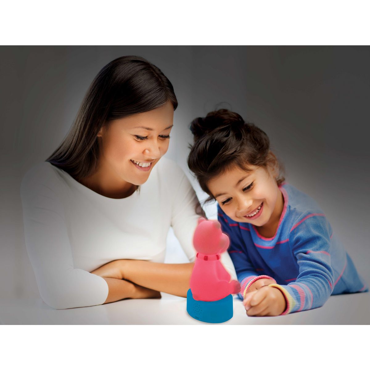 Lexibook Compteur d'histoires Ourson en 3D avec veilleuse (Espagnol)