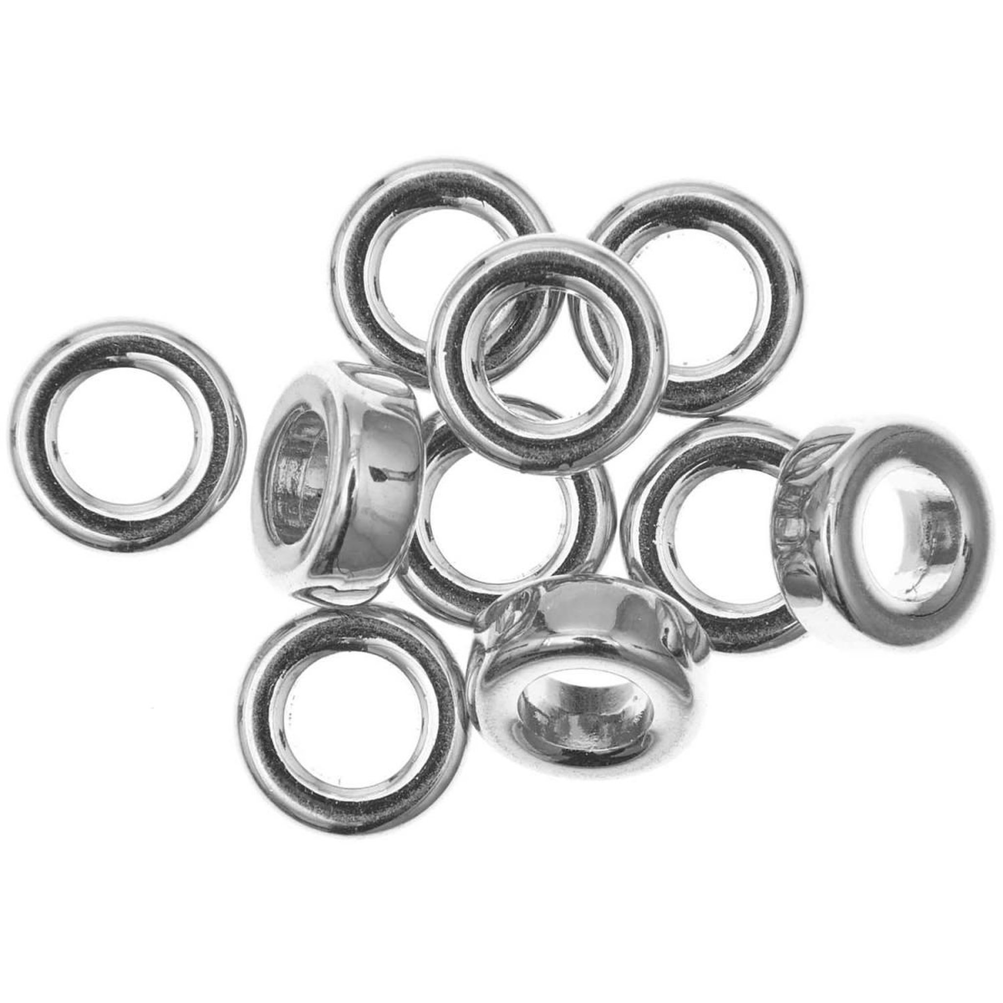 Voir la diapositive 2 : RICO DESIGN Itoshii pack 10 perles ponii anneau couleur argent