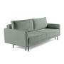 Voir la diapositive 5 : LISA DESIGN Charlie - canapé droit 3 places - convertible avec coffre - en tissu
