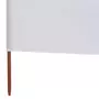 VIDAXL Paravent 3 panneaux Tissu 400 x 120 cm Blanc