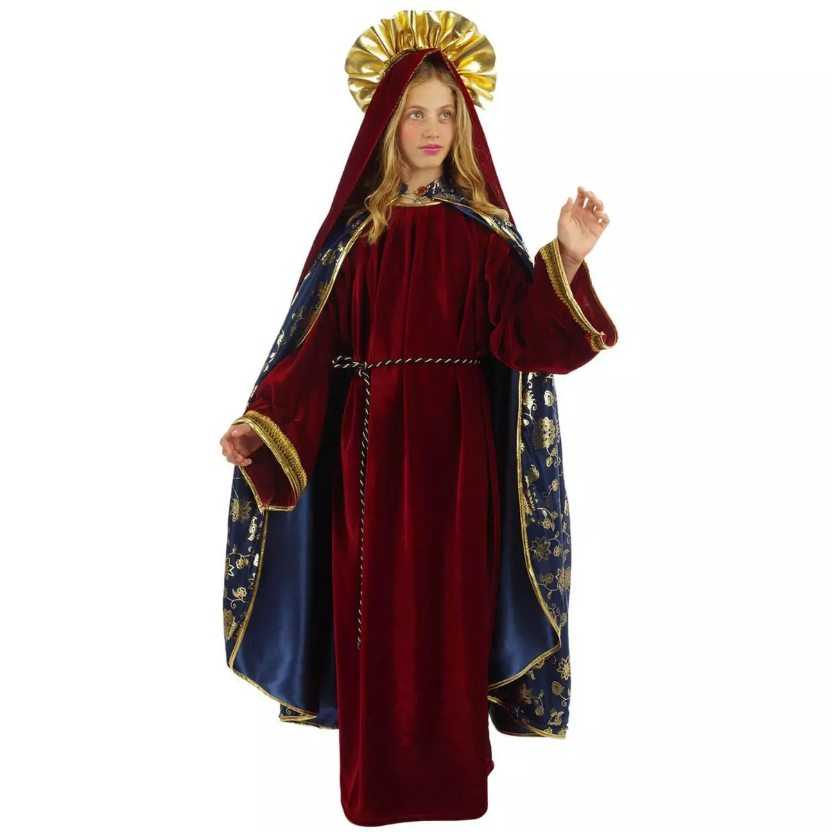  Costume Vierge Marie Deluxe - Fille - 11/12 ans (145 à 152 cm)