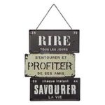 ATMOSPHERA Décoration Murale  Vintage Loft  34cm Noir & Blanc