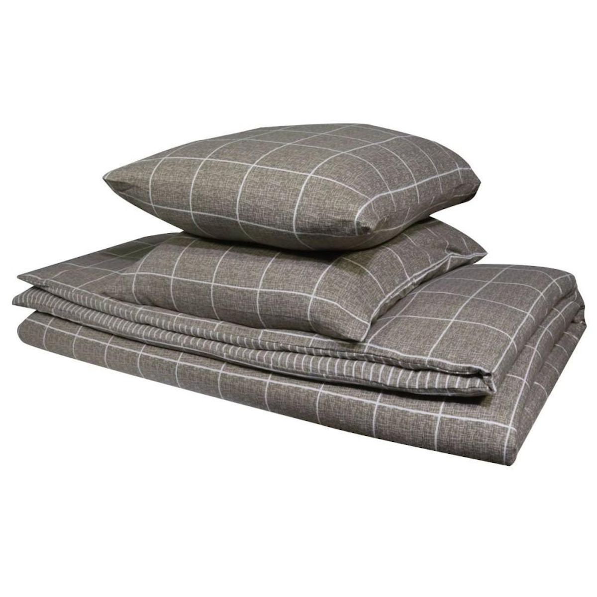 Dourev Housse de couette 240x220 + 2 taies flanelle 100% coton