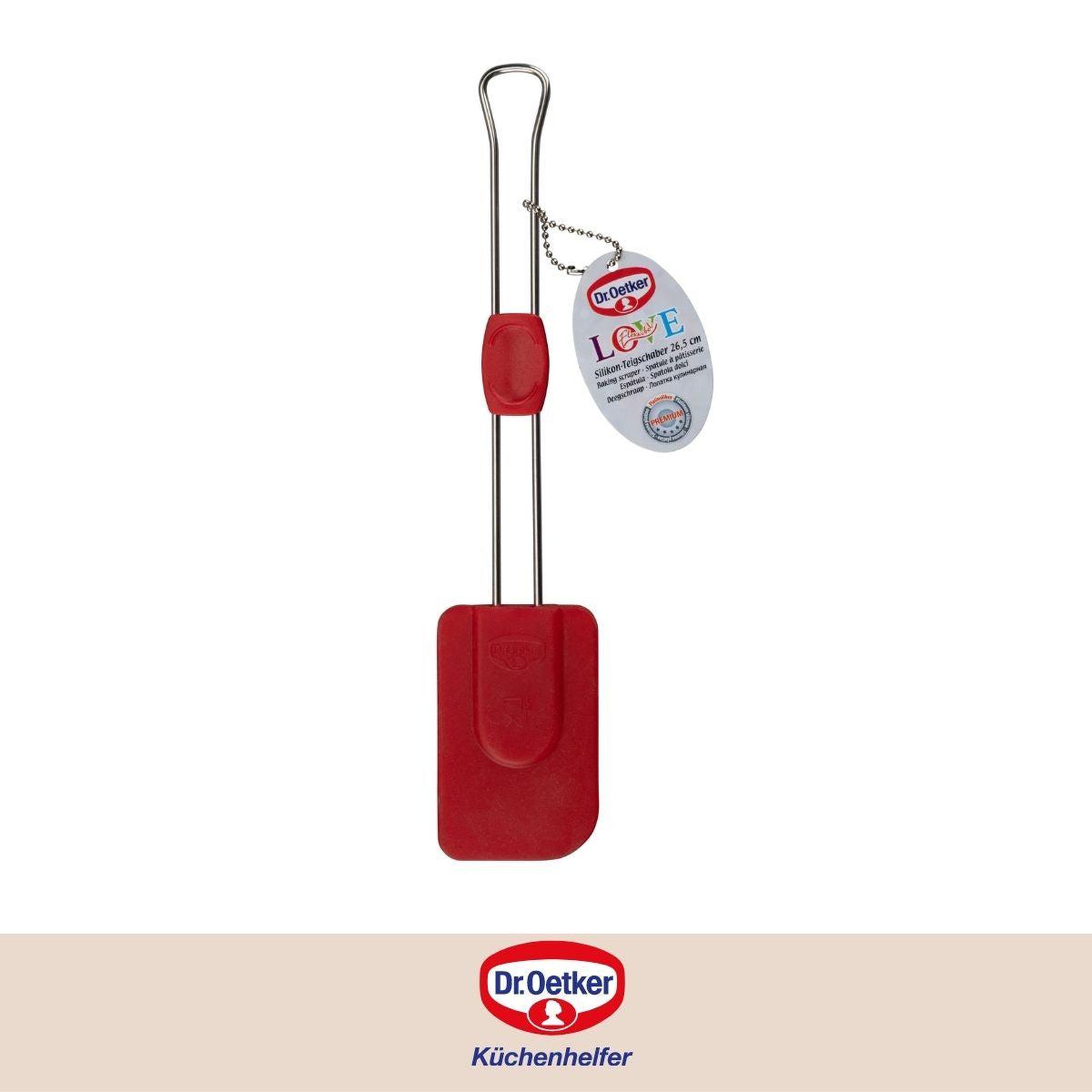 Voir la diapositive 5 : DR.OETKER Spatule de pâtisserie en silicone 26,5 cm dr.oetker flexxibel love