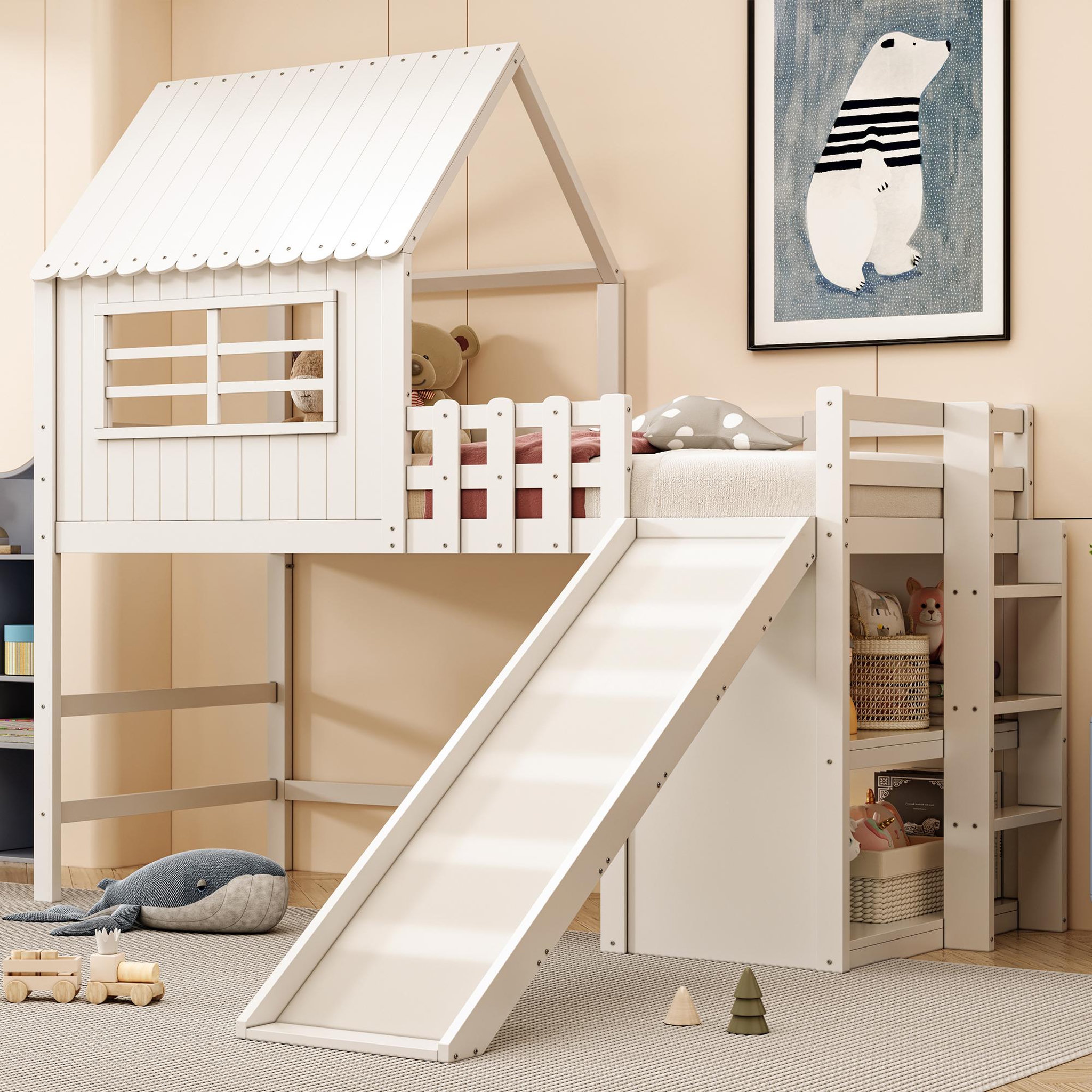 Voir la diapositive 4 : MERAX Lit mezzanine enfant