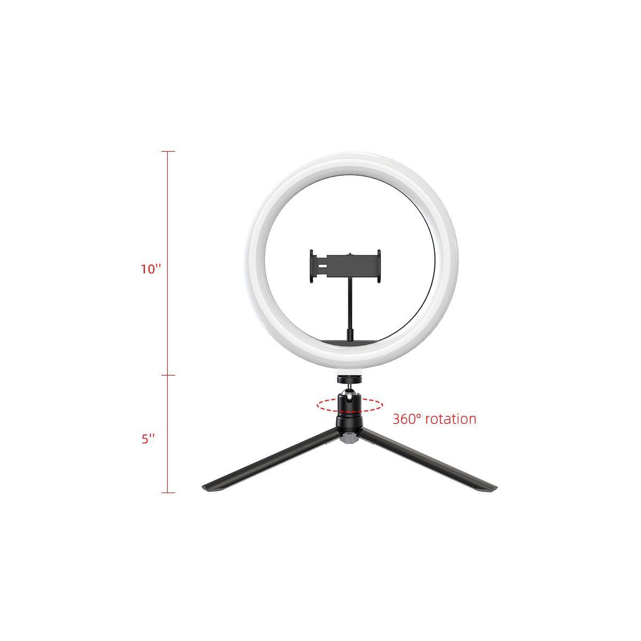 Voir la diapositive 4 : ESSENTIEL B Ring light anneau de lumière 10''