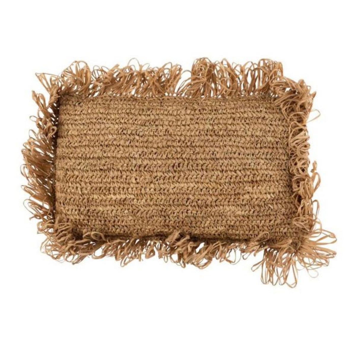 Paris Prix Coussin Déco  Raphia  30x50cm Naturel