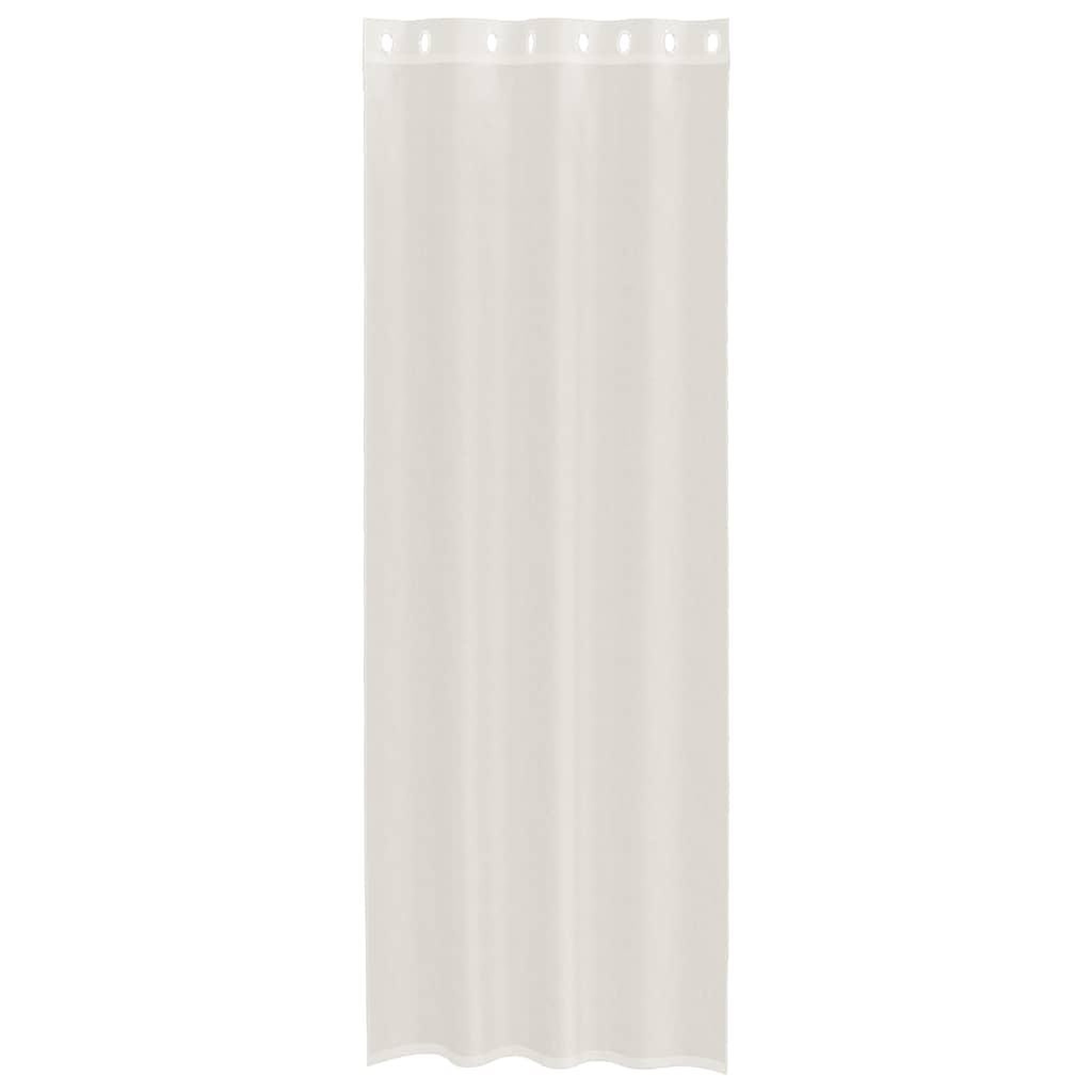 Voir la diapositive 4 : VIDAXL Rideaux en voile avec œillets 2 pcs creme 140x300 cm