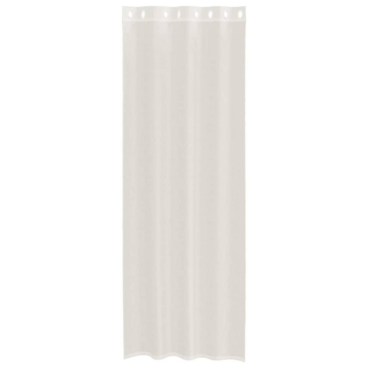 VIDAXL Rideaux en voile avec œillets 2 pcs creme 140x300 cm
