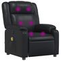 Voir la diapositive 2 : VIDAXL Fauteuil de massage inclinable Noir Similicuir